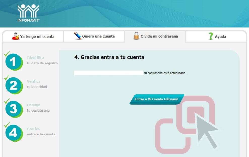 no puedo entrar a mi cuenta infonavit 