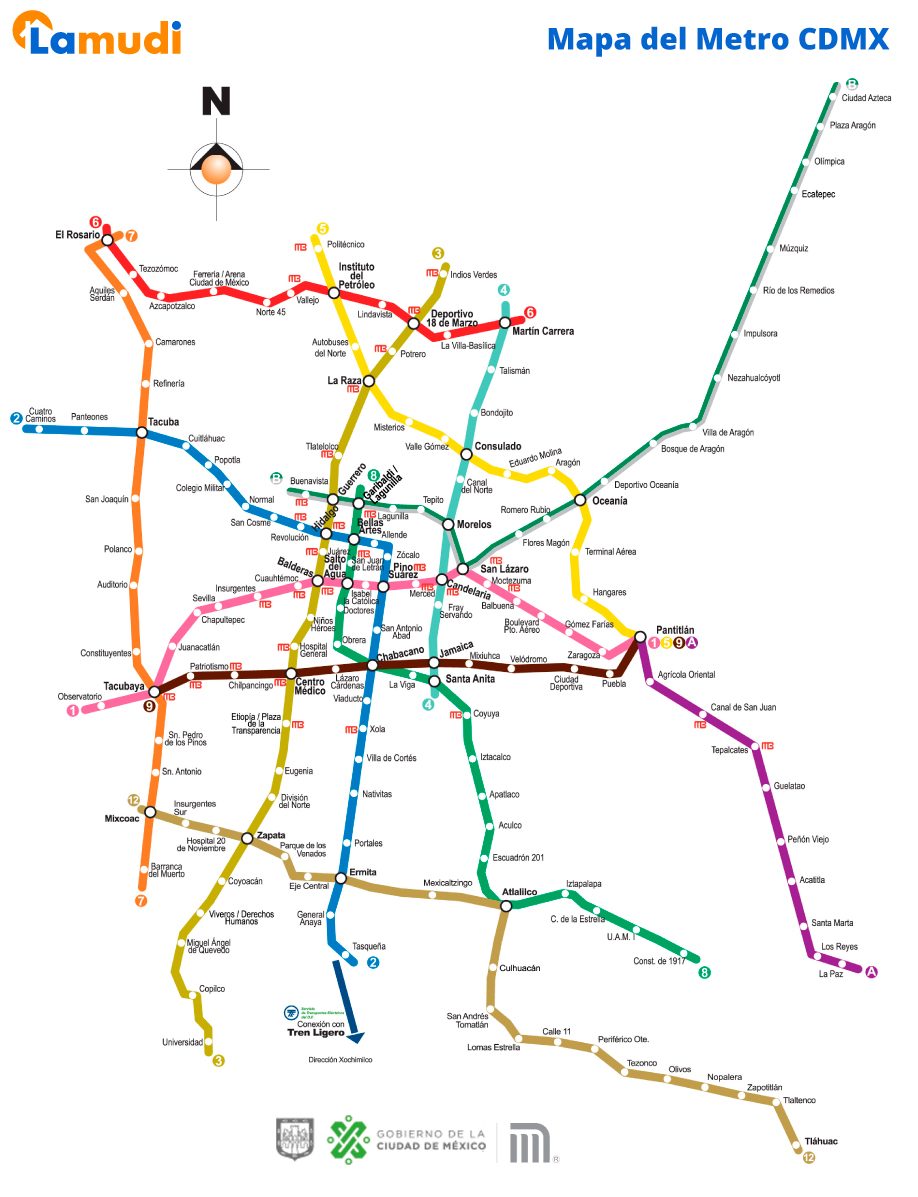 Mapa del Metro CDMX