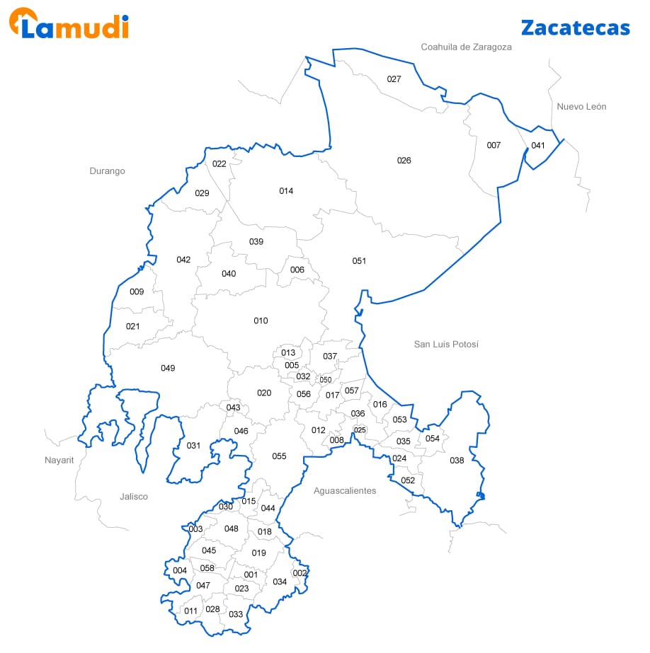 Zacatecas Mapa