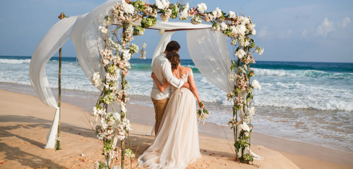 ¿Cuánto es el costo de una boda en la playa?