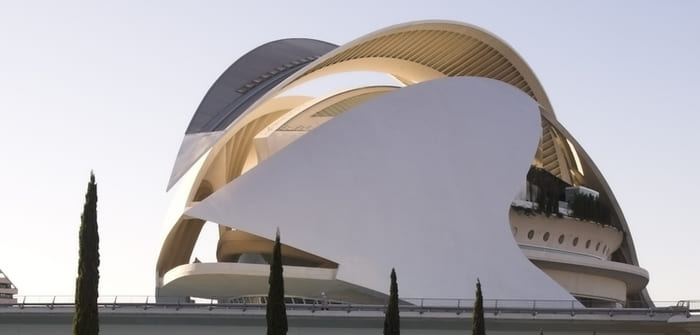 Ciudad de las Artes y las Ciencias en Valencia, España